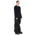 JULIUS 917KNM7 Black / Shirring Knit Top